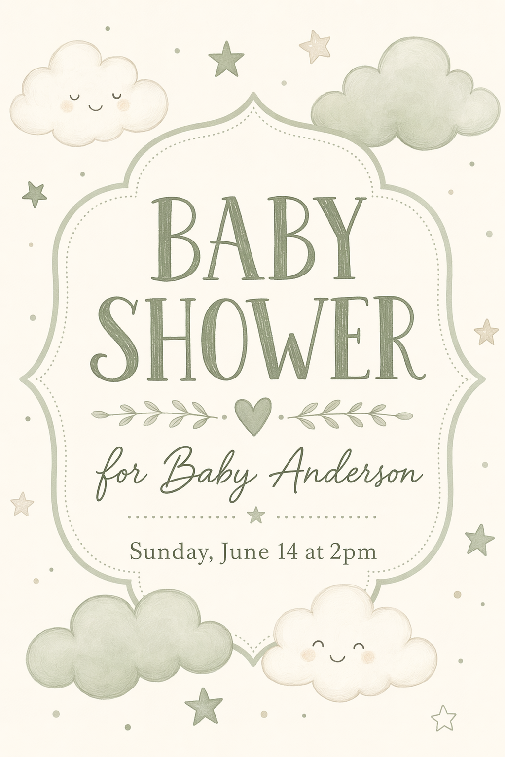 Single Baby Card